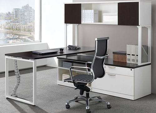 Elements Plus L Shape Desk with Hutch